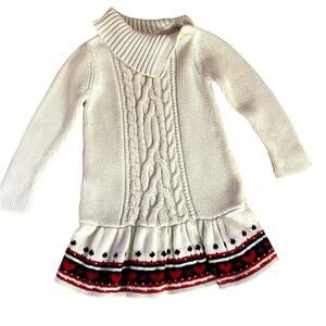 Baby Gap cable knit drop waist dress. Size 4T